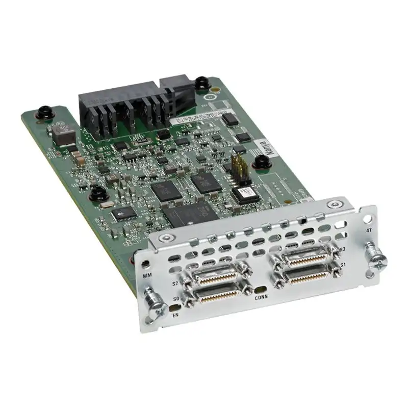 Cisco WAN Network Interface Module - Adaptateur série - RS-232 - 449 - 530 - V.35 - X.21 x 4 - reconditio... (NIM-4T-RF)_1